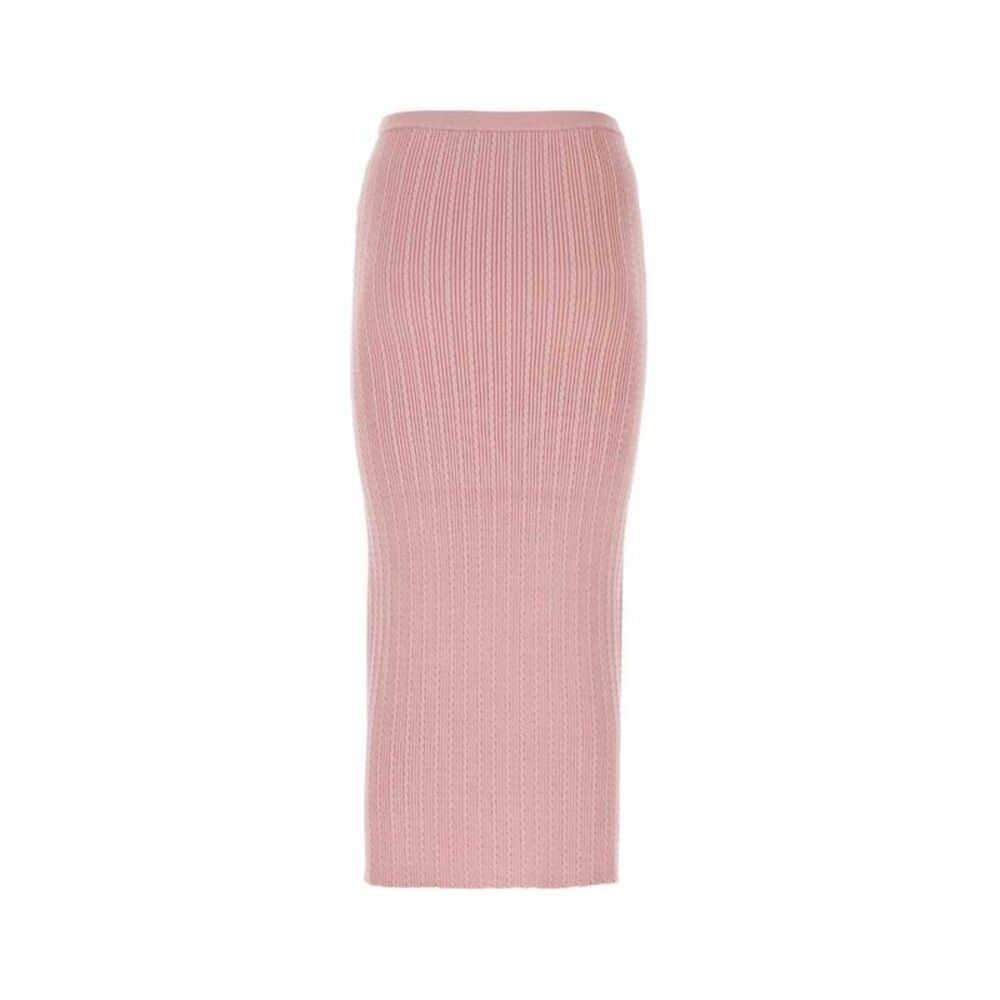 ALESSANDRA RICH Ribbed Knit Pencil Skirt Women PINK Skirts